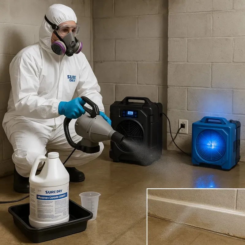 Sanitization and Odor Removal process in Rochester, MA